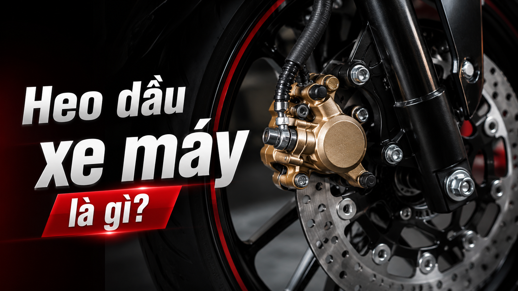 Heo dầu xe máy là gì và nguyên lý hoạt động của hệ thống phanh đĩa